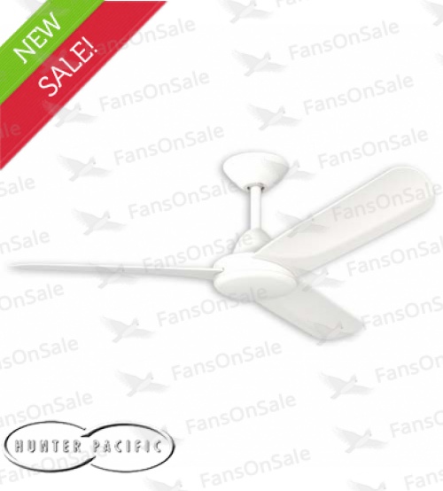 Hunter Pacific X-Over 3 Blade DC 48" Ceiling Fan with Wall Control - White